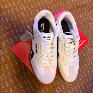 Reebok Classic White and Black Sneakers